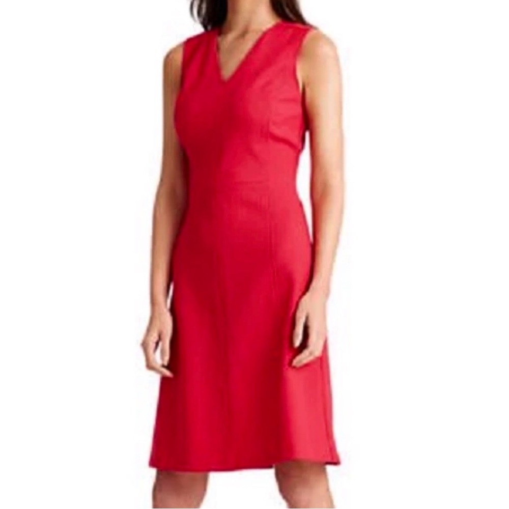 Lauren Dress 4 Textured Red Fit & Flare Mini